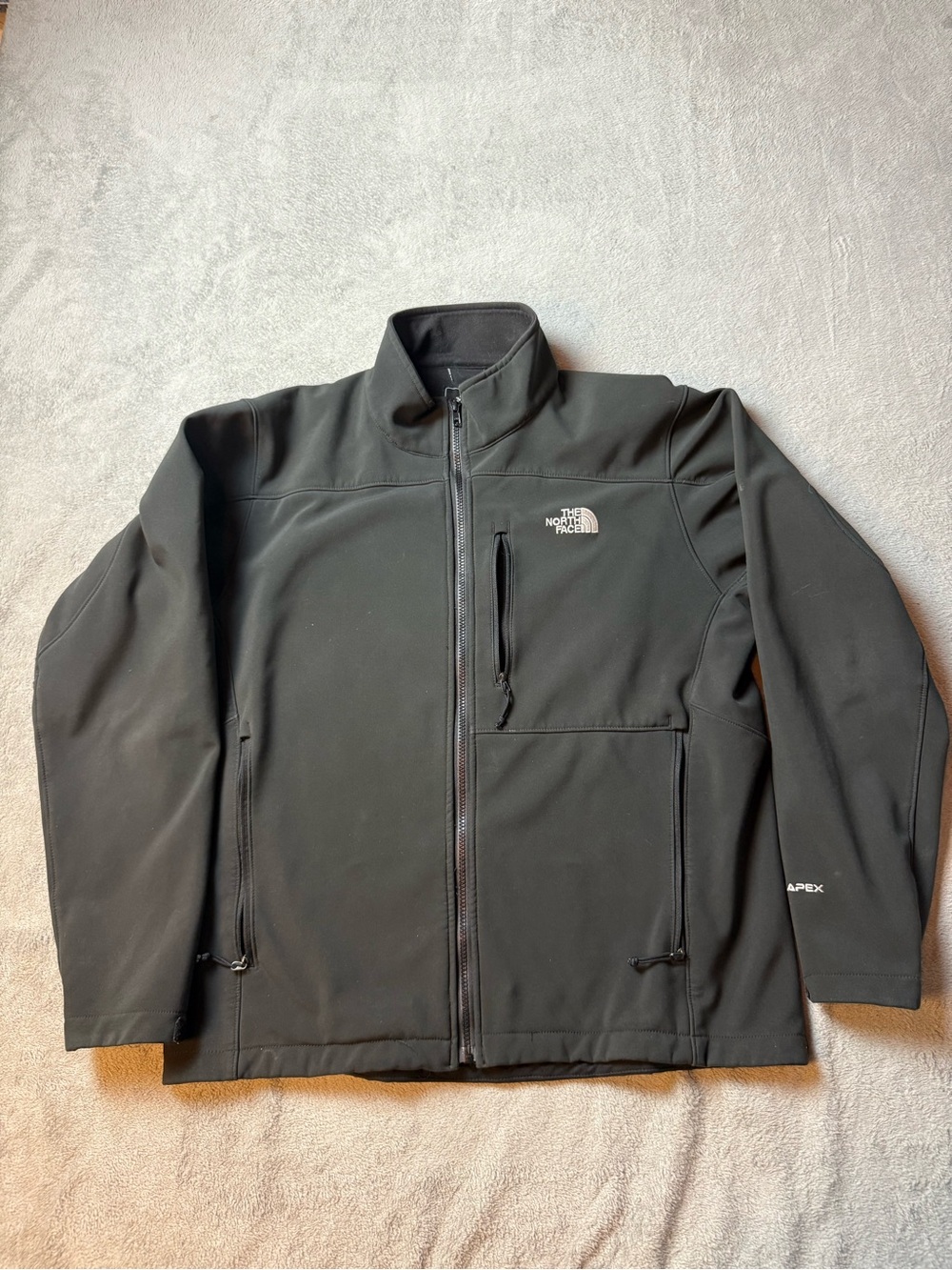 The North Face Apex Zip-Up Jacket Black Mens Large MSRP 130$